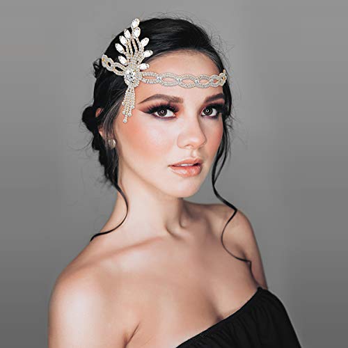 Lurrose - Set de accesorios para el pelo para mujer, diseño vintage de los años 20