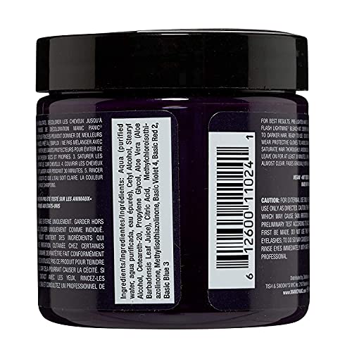 Manic Panic - Purple Haze Classic Creme Vegan Cruelty Free Purple Semi Permanent Hair Dye - 3 x 118ml
