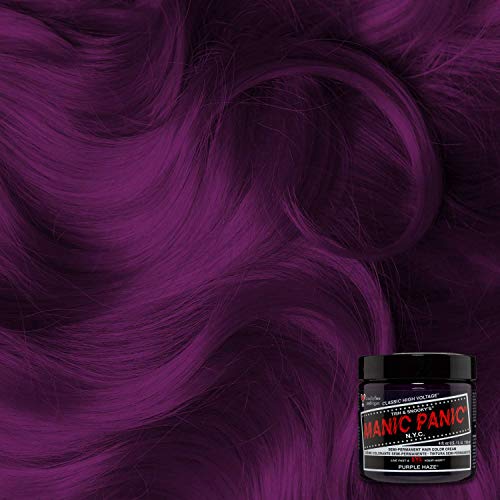 Manic Panic - Purple Haze Classic Creme Vegan Cruelty Free Purple Semi Permanent Hair Dye - 3 x 118ml