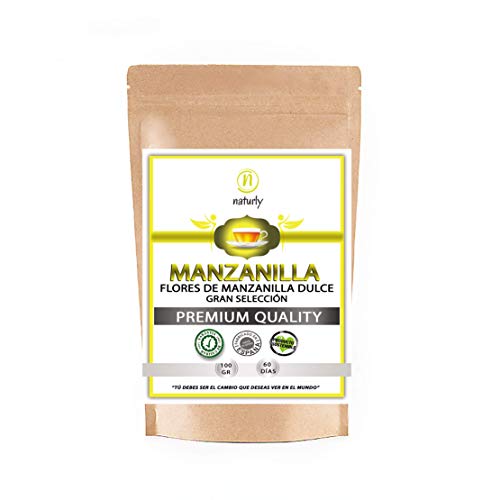 MANZANILLA DULCE NATURAL EN FLOR - Flores dulces de manzanilla natural para preparar infusiones relajantes, infusiones para dormir y para la digestión. Flores secas Naturales de Manzanilla
