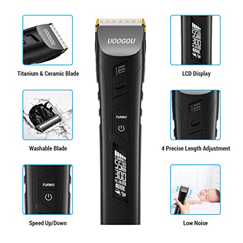 Maquina Cortar Pelo Profesional, Cortapelos Hombre, Recortadora de Barba, Cortador Pelo Electrico para Hombres, Recortadora de Cabello Recargable con 38 Longitudes de Corte y Base de Carga