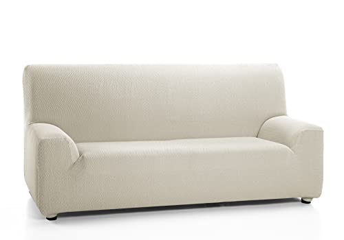 Martina Home Tunez Funda Elástica para Sofá, Tela, Beige (Marfil), 2 Plazas (120-190 cm)