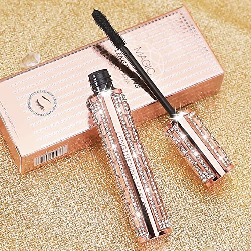 Mascara de Pestañas 4D Waterproof , Mascara de Pestañas con micro Fibras, rimel waterpool, Máscara de Larga Duración para Definición y Volumen