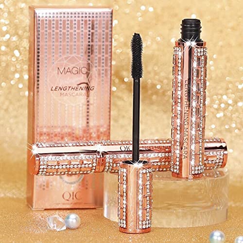 Mascara de Pestañas 4D Waterproof , Mascara de Pestañas con micro Fibras, rimel waterpool, Máscara de Larga Duración para Definición y Volumen