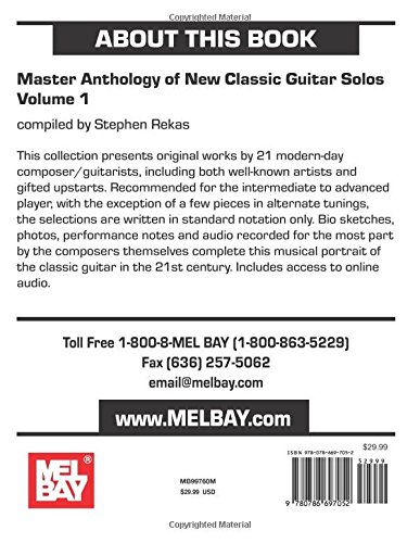 Master Anthology of New Classic Guitar Solos, Volume 1