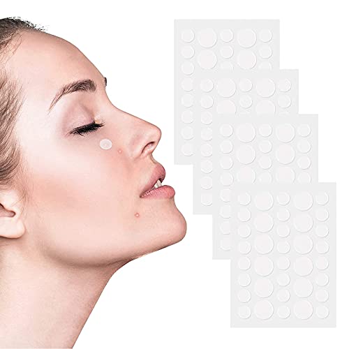 Mecmbj 144 Piezas Parches Acne Hidrocoloide, Invisible Parches Granos Pegatinas de Acné Acné Espinilla Patch Parche Absorbente de Acné para Mujeres