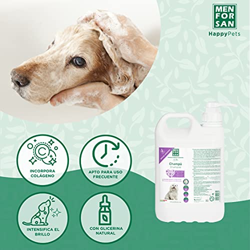 MENFORSAN Champú Pelo Blanco Perros 5 Litros