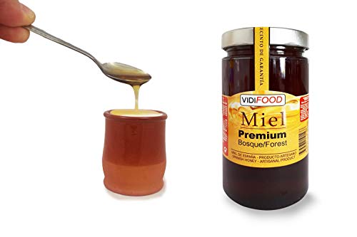 Miel de Bosque Premium - 1kg - Producida en España - Tradicional & 100% pura - Aroma Floral y Sabor Dulce