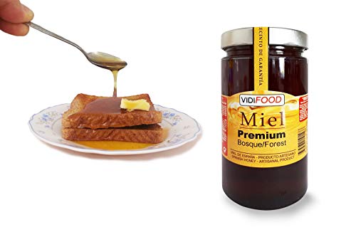 Miel de Bosque Premium - 1kg - Producida en España - Tradicional & 100% pura - Aroma Floral y Sabor Dulce