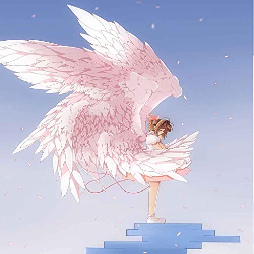 MIJYLD Manta de Felpa de Franela Niña ángel Rosa Manta 3D Manta de Forro Polar Gruesa Cálida y Esponjosa Manta para el hogar y de Viaje, Manta para sofá Cama, Fácil de cuidar 100x130 cm