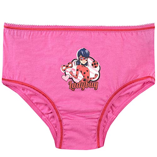 Miraculous Bragas Paquete de 5 Ladybug Multicolor 7-8 Años