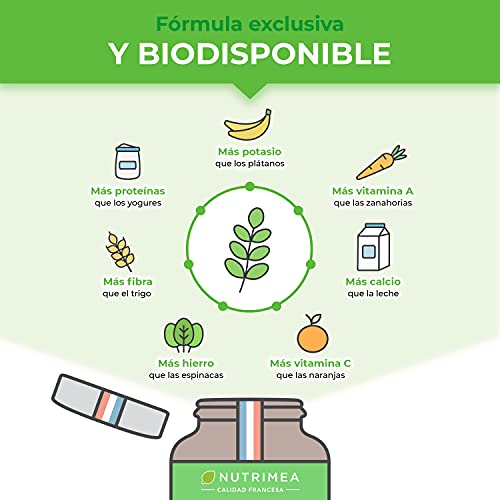 Moringa Oleifera Bio 120 Cápsulas | Superfood Antioxidante Natural Sistema Inmunológico Energía Proteina Vegetal | 330 mg Polvo Moringa con 66 mg de Proteina Apto para Veganos | Fabricado en Francia
