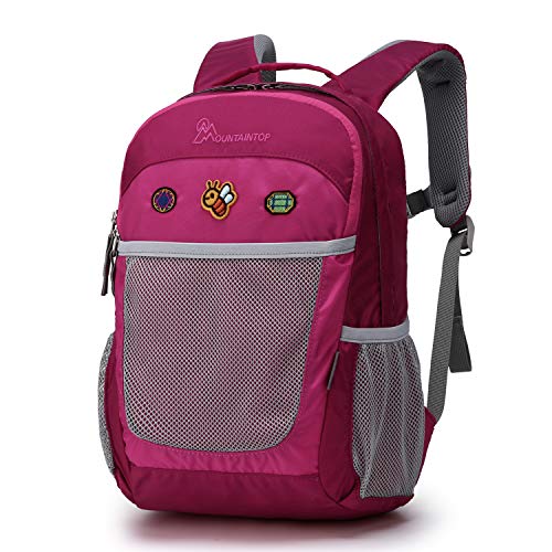 MOUNTAINTOP Mochila Escolar para Niños y Niñas Mochilas Infantiles Impermeable Ligera Mochila Infantil al Aire Libre 26 x 16 x 37cm