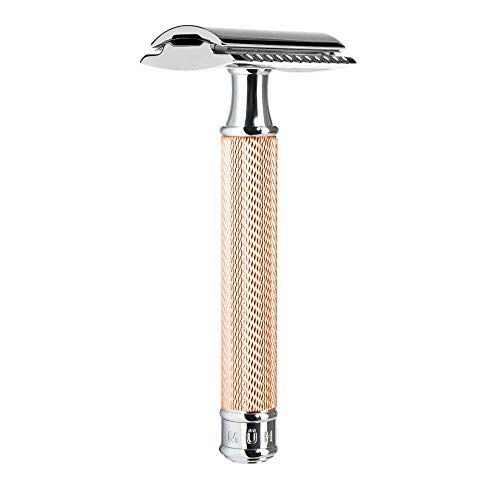 MÜHLE Maquinilla de Afeitar Clásica R89 Oro Rosa Peine cerrado