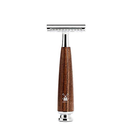 MÜHLE Set Afeitado Brocha Afeitar Tejón Gris, Maquinilla afeitar clásica & Bol Rytmo