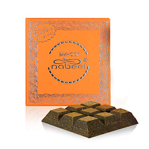 Nabeel Perfumes Heritage Collection Bakhoor Nabeel - Incienso (40 g), Color Blanco