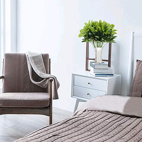 NAHUAA 4pcs Helecho Artificial Arbustos Plantas Artificiales Decorativas Exterior Interior Plantas Plástico para Jardín Casa Dormitorio Oficina