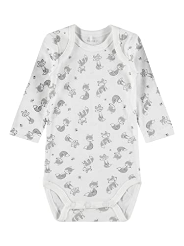 NAME IT NBNBODY 5P LS Bone Brown Noos Body, Color marrón, 3 años Unisex bebé