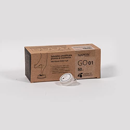 Napkin CREHO - Toallitas Limon humedecidas en cápsula - 50 piezas