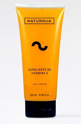 Naturnua Exfoliante Facial y Corporal Orgánico Naranjas dulces y Vitamina C Potente Regenerador