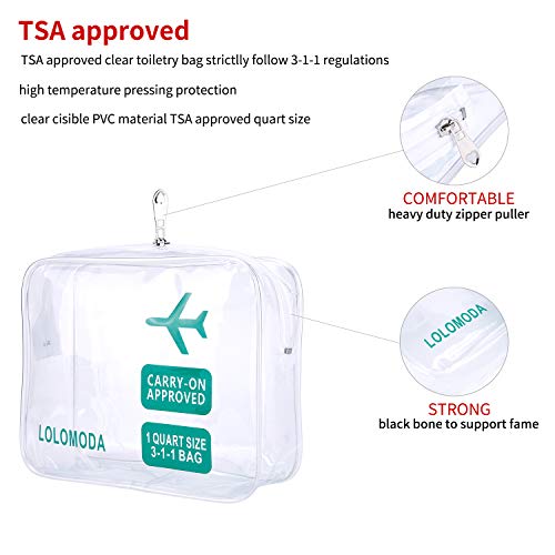 Neceser Transparente, Biwat Bolsa de Cosméticos Impermeable, Bolsa de Aseo Claro PVC, Transporte de Líquidos en Avión para Mujer y Hombre, Regalo Maquillaje Bolsas y Maletas Bolsa de Viaje (Azul)