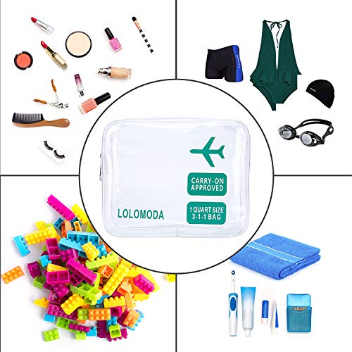 Neceser Transparente, Biwat Bolsa de Cosméticos Impermeable, Bolsa de Aseo Claro PVC, Transporte de Líquidos en Avión para Mujer y Hombre, Regalo Maquillaje Bolsas y Maletas Bolsa de Viaje (Azul)