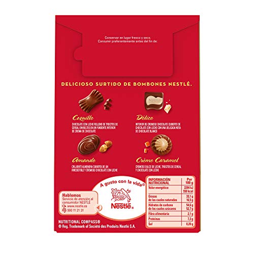 Nestlé Caja Roja bolsa de bombones de chocolate - Pack de 12 x 100g
