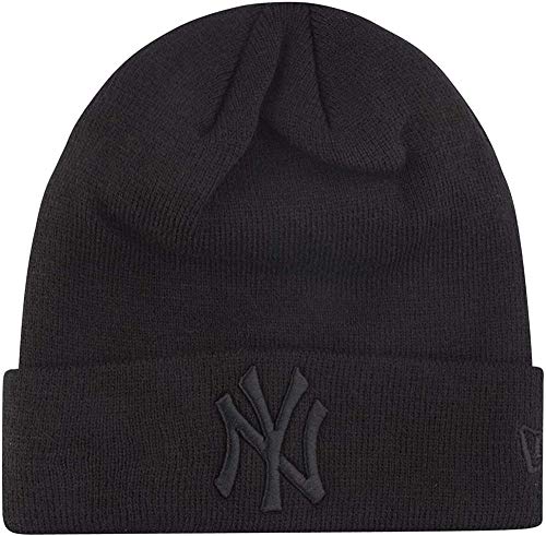 New Era MLB Essential Cuff Knit Neyyan Gorra, Unisex Adulto, Black, Talla Única