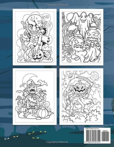 New Halloween Coloring Book: Happy Halloween Coloring Book | Big Book of Halloween Coloring Book | Horror Coloring Book | Spooky, Fun, Tricks and ... Book | Horror Halloween Coloring Book