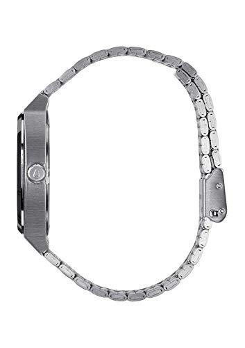 Nixon Reloj Analógico para Unisex Adultos de Cuarzo con Correa en Acero Inoxidable A045-1920-00, Plata