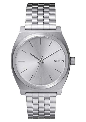 Nixon Reloj Analógico para Unisex Adultos de Cuarzo con Correa en Acero Inoxidable A045-1920-00, Plata