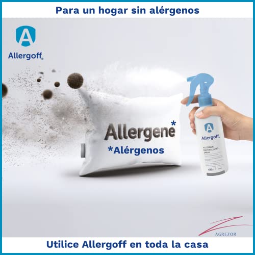 Novokill Allergoff Spray antiácaros - Spray Anti Ácaros para colchones, Camas y Textiles - Producto Anti-Ácaros - para alérgicos - contra Alergia Gatos y Perros - para Eliminar alérgenos