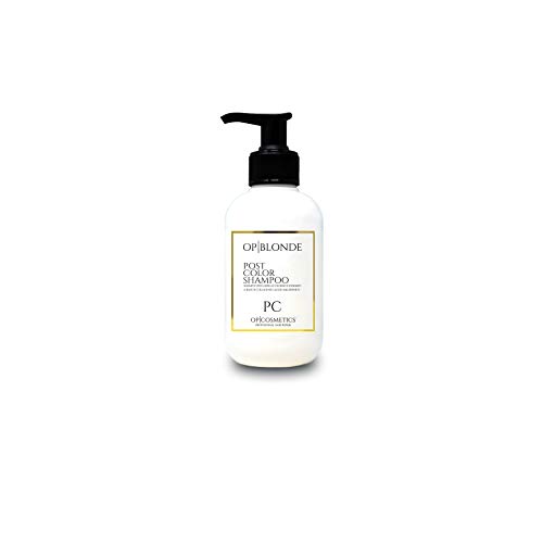 OP|BLONDE POST COLOR - Champú para cabello aclarado de 250 ml de producto profesional a base de ácido hialurónico, colágeno, sin amoniaco, reaviva el color, hidrata y protege