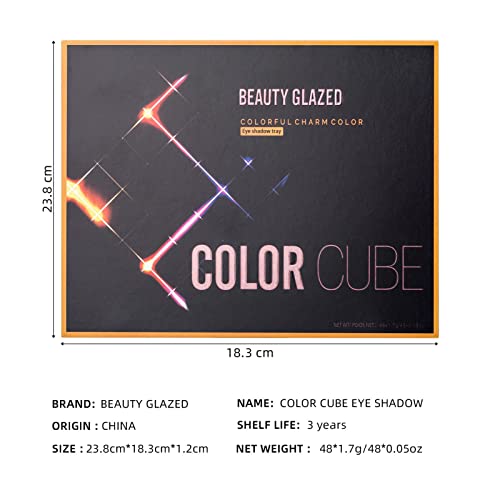 ORTUH Paleta de Sombras de Ojos de 48 Colores, Texturas Brillantes y Luminosas Mate, Sombra de Ojos arcoíris Impermeable de Larga duración para Maquillaje de Invierno Maquillaje Diario
