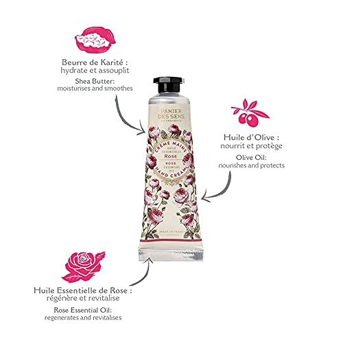 Panier de Sens Crema de manos hidratante Rosa - Made in france - 30ml
