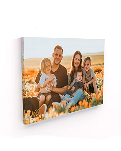 Panorama Cuadro Personalizado con Foto en Lienzo - 50x35 cm - Bastidor de Madera - Fabricado en España