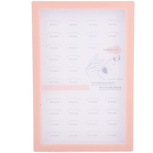 Paquete de 1 libro de almacenamiento de pestañas, caja de contenedor de muestra de maquillaje, catálogo de pestañas postizas para salón, hogar, Ues (rosa)