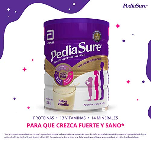PediaSure Complemento Alimenticio para Niños, Sabor Vainilla, con Proteínas, Vitaminas y Minerales - 850 gr