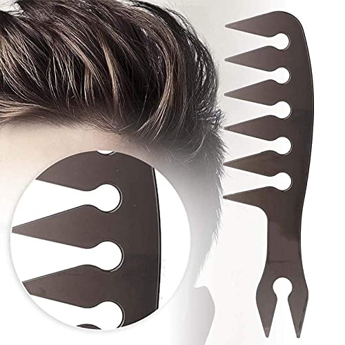 Peine de peluquería para hombres con peinado de dientes grandes y anchos fácilmente en casa y peluquería 6 tipos(4)