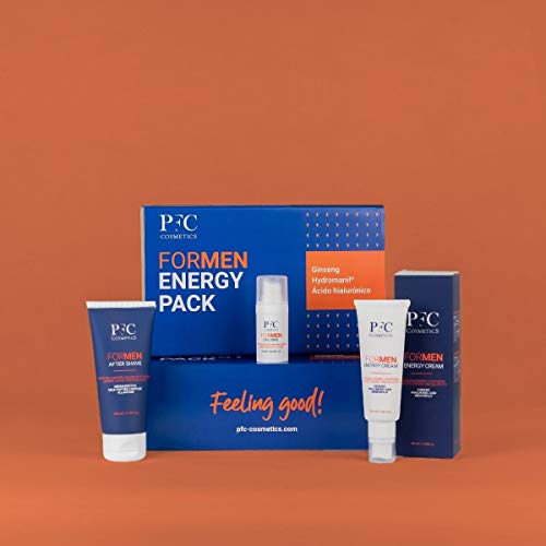 PFC Cosmetics - Pack Formen Energy 3 Unidades - Tratamiento de Belleza Específico para Pieles Masculinas - Incluye Crema Facial Energy Cream, Contorno de Ojos Energy Eye Zone y After Shave