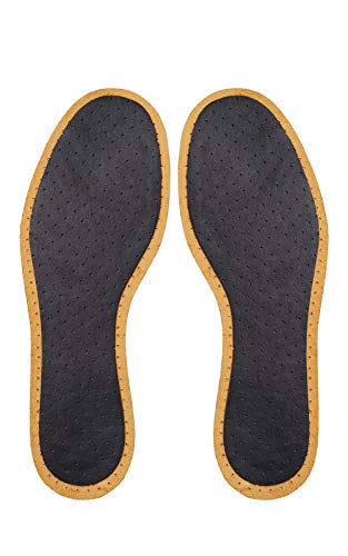 Plantillas de Cuero para Niños, Cuero con Curtido Vegetal Natural, Absorben el Olor y el Sudor y Controlan la Humedad, Con Carbón Activado, Kaps Pecari Kids (33-34 EU)