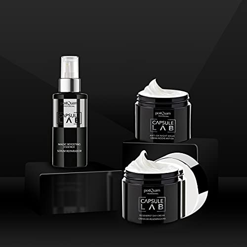 PostQuam Capsule Lab Anti-OX - Crema de Noche | Crema Antiarrugas Mujer, Crema Antioxidante con Algas, Caléndula - 50 ml