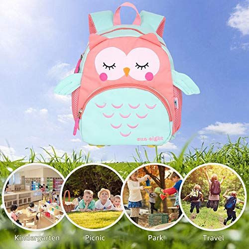PROTAURI Mochilas para Niños - Niñas Bolsa para la Escuela Dibujos Animados Animales Mochila Infantil Viaje Mochila para Guardería Preescolar Primaria Viajar(2-6 años de Edad)