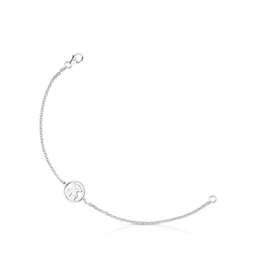 Pulsera TOUS Camille de plata de primera ley, Motivo: 1,2 cm, Largo: 17,50 cm
