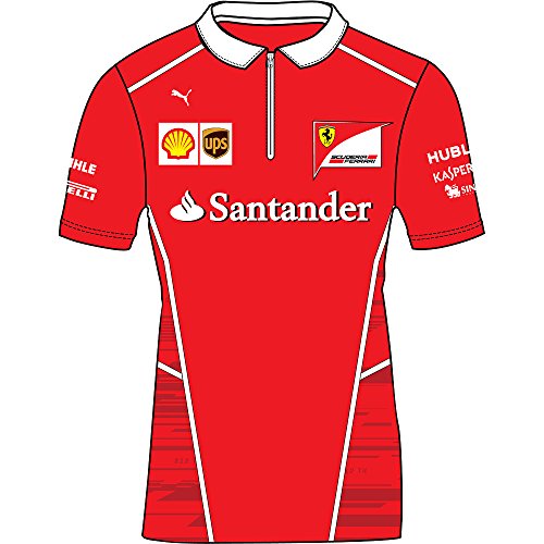 PUMA Polo para Hombre SF Team, Hombre, Polo, 762181 01, Rosso Corsa, Small