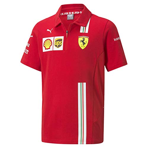 PUMA SF Team Polo, Unisex niños, Rosso Corsa, 128