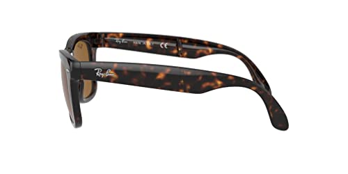Ray-Ban Folding Wayfarer Gafas de Sol, Light Havana, 55 para Hombre