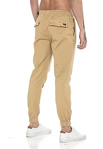 Redbridge Pantalón para Hombre Joggers Chino Algodón Marrón L