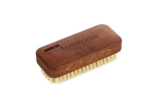 REMOS Cepillo de mano para doctor con cerdas naturales de madera de peral