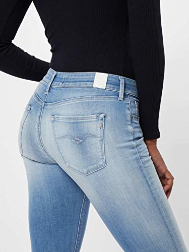 REPLAY New Luz Hyperflex, Vaqueros skinny, para Mujer, Azul (Light Blue 10), 24W / 32L